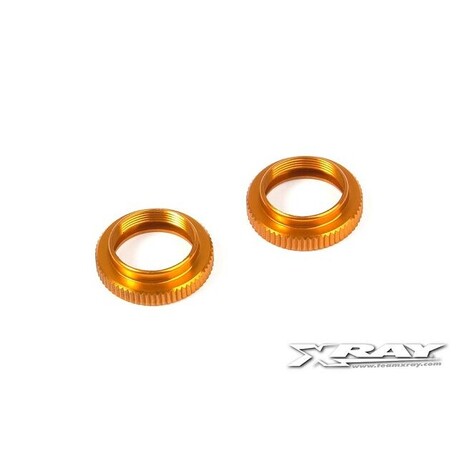 ALU SHOCK ADJUSTABLE NUT - ORANGE (2)