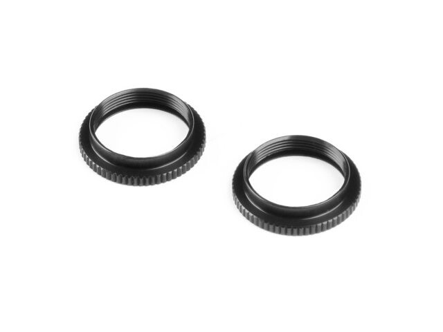 Xray XLP ALU SHOCK ADJUSTABLE NUT - BLACK (2) - 308045-K - expresní doprava