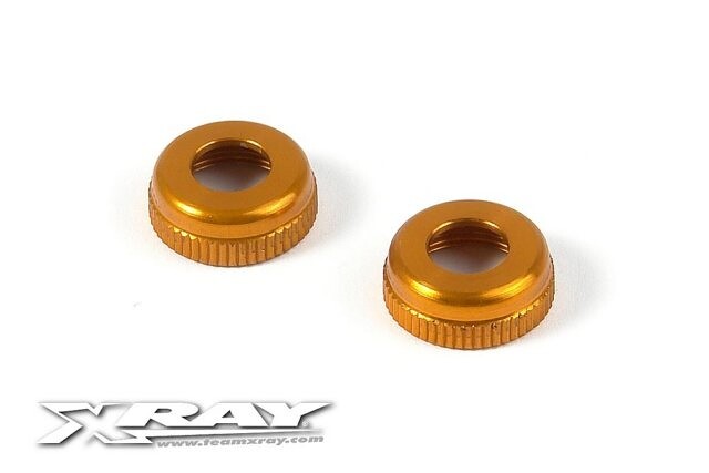 ALU CAP FOR XRAY SHOCK BODY 308322 - ORANGE (2) - 308327-O - expresní doprava