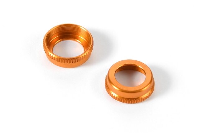 Xray ULP ALU SHOCK CAP-NUT WITH VENT HOLE - ORANGE (2) - 308354-O - expresní doprava