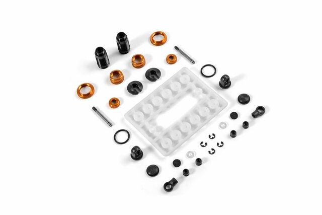 Xray ALU SHOCK ABSORBER-SET - ORANGE (2) - 338001-O - expresní doprava