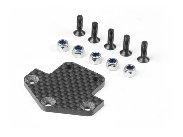 Xray GT GRAPHITE REAR DIFFUSOR ADAPTER PLATE 3.0MM - 351235 - expresní doprava