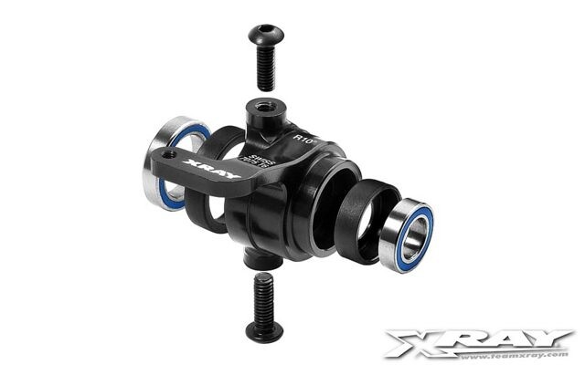 Xray ALU STEERING BLOCK LEFT - 10° KINGPIN - SET - 352268 - expresní doprava