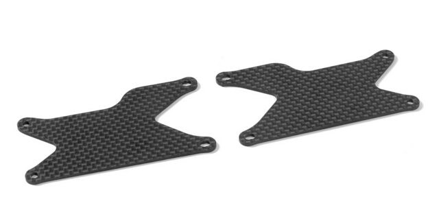 Xray XB8 GRAPHITE REAR LOWER ARM PLATE 1.6 MM (2) - 353191 - expresní doprava