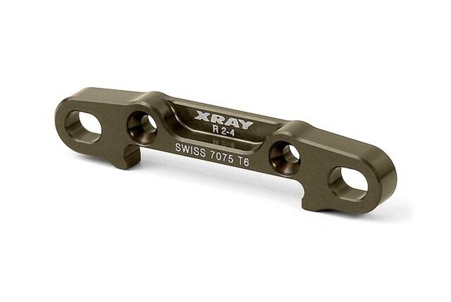 Xray XB808 ALU REAR LOWER SUSP. HOLDER 2°-4° - REAR - SWISS 7075 T6 (7MM) - HARD COATED - 353326 - expresní doprava