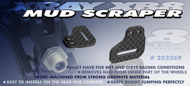 Xray MUD SCRAPER - GRAPHITE - SET - 353369 - expresní doprava