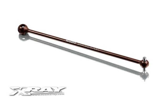 Xray XB808 REAR CENTRAL CVD DRIVE SHAFT 133MM - HUDY SPRING STEEL™ - 355622 - expresní doprava