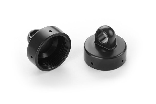 XB8 ALU SHOCK CAP NUT 4x BLEED PALICE - BLACK COATED (2) 358055