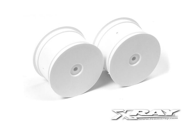 Xray 4WD REAR WHEEL AERODISK WITH 14MM HEX - WHITE (2) - 369911 - expresní doprava