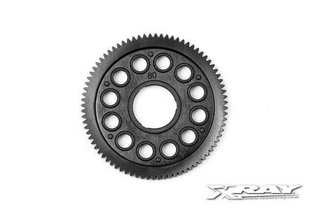 Xray COMPOSITE SPUR GEAR - 80T / 64P - 375880 - expresní doprava