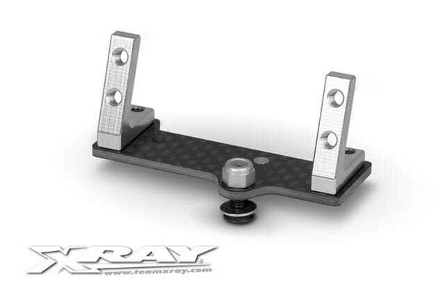 Xray CENTER GRAPHITE SERVO MOUNT + ALU STANDS - SET (MID-SIZE) - 376215 - expresní doprava