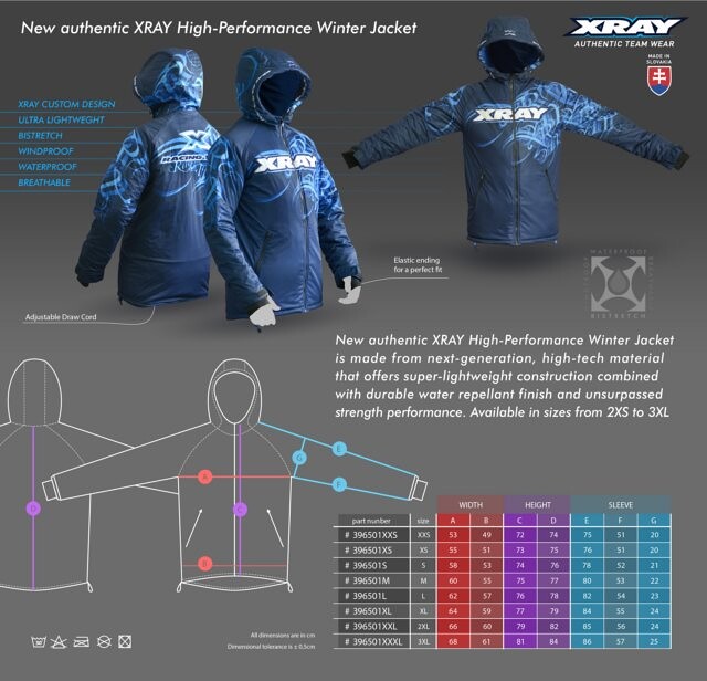 XRAY HIGH-PERFORMANCE WINTER JACKET (M) - 396501M - expresní doprava