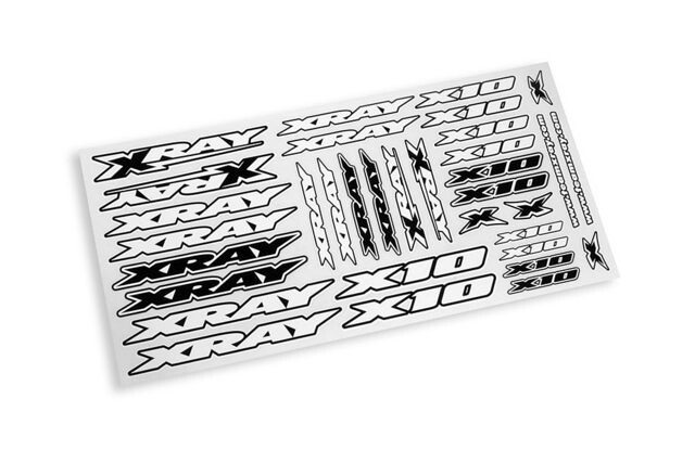 XRAY X10 STICKER FOR BODY - WHITE - 397371 - expresní doprava