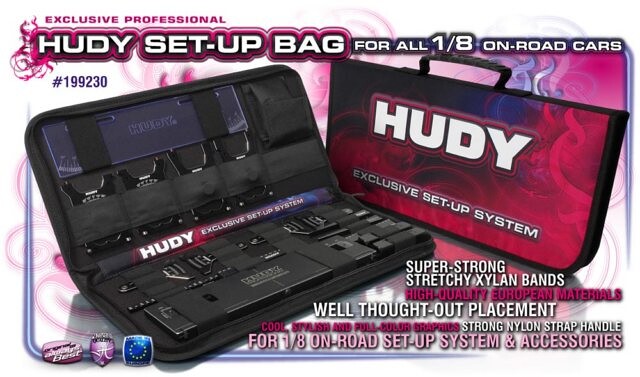 HUDY SET-UP BAG FOR 1/8 ON-ROAD CARS - EXCLUSIVE EDITION - 199230 - expresní doprava