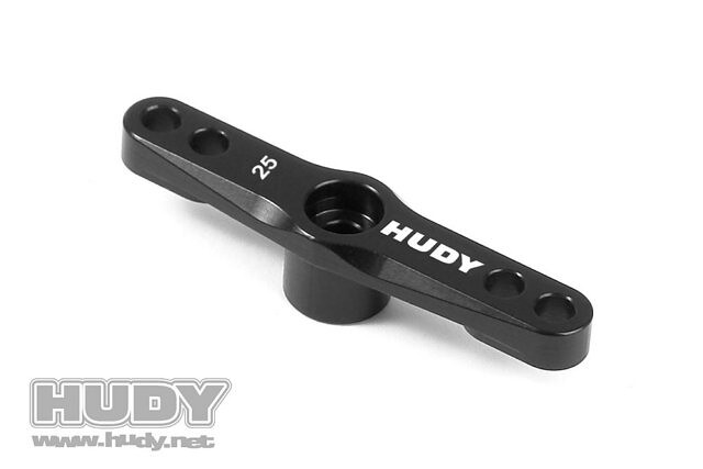 HUDY ALU THROTTLE SERVO HORN - FUTABA, SAVÖX - 2-HOLE - 25T - V2 - 293506 - expresní doprava