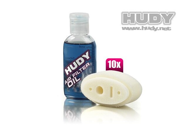 HUDY AIR FILTER FOAM & OIL - ASSOCIATED RC8 (10) - 293543 - expresní doprava