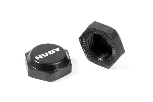 HUDY ALU WHEEL NUT WITH COVER - RIBBED (2) - 293560 - expresní doprava