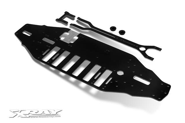 T2R PRE FRP CHASSIS & UPPER DECKS F+R 2.5MM - CNC MACHINED 301120