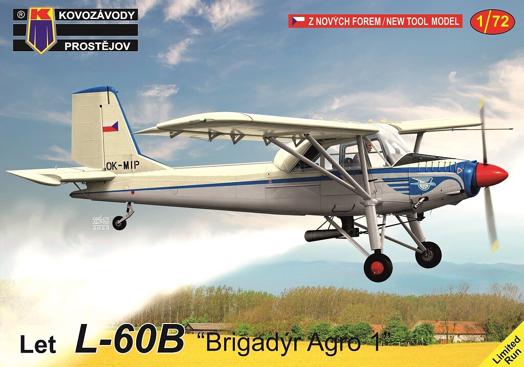 1:72 Kovozávody KPM393 Let L-60B "Brigadýr Agro 1" - 141/KPM393 - expresní doprava