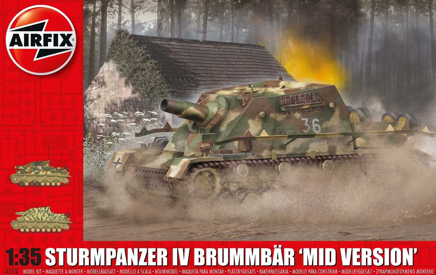 Airfix Classic Kit tank A1376 - Sturmpanzer IV Brummbar (Mid Version) (1:35) - 30-A1376 - expresní doprava