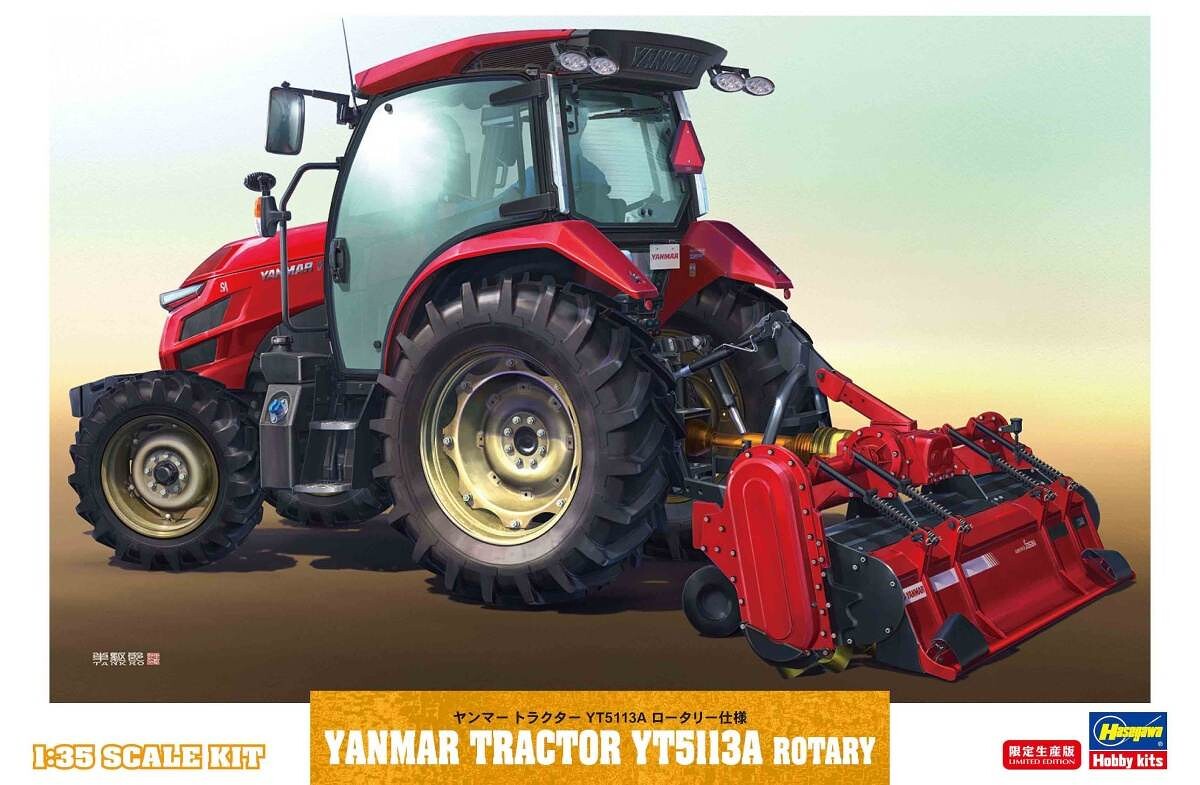 Hasegawa 66106 Yanmar Tractor YT5113A Rotary - 105/66106 - expresní doprava