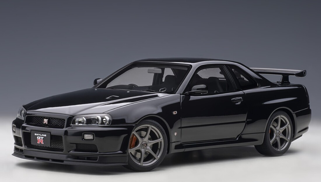 AUTOart 1:18 Nissan Skyline GT-R (R34) V-špec II (Black Pearl) 77407