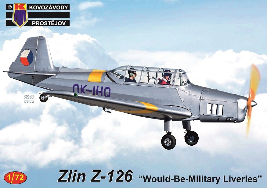 1:72 Kovozávody KPM409 Zlin Z-126 "Would-Be-Military Liveries" - 141/KPM409 - expresní doprava