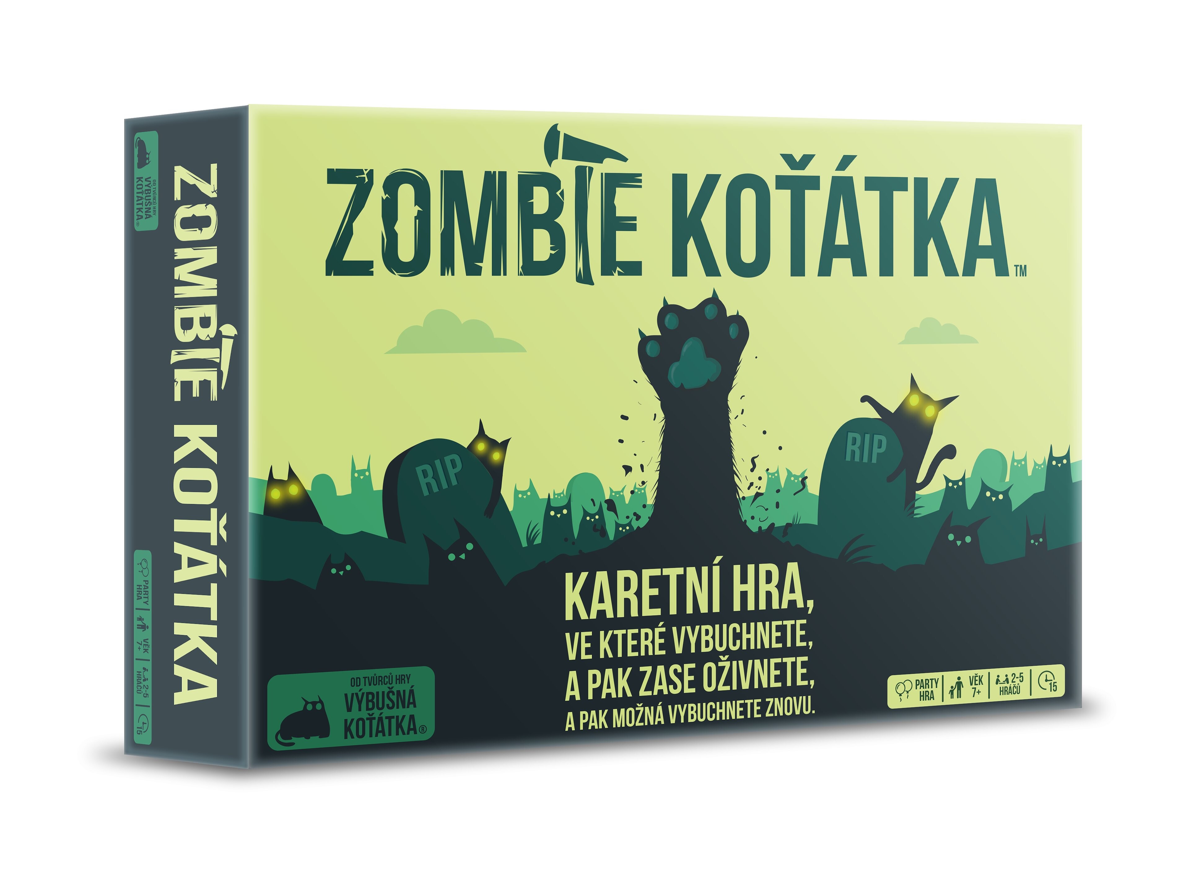 Exploding Kittens Výbušná koťátka: Zombie koťátka - ASMEKIEK10CSSK - expresní doprava