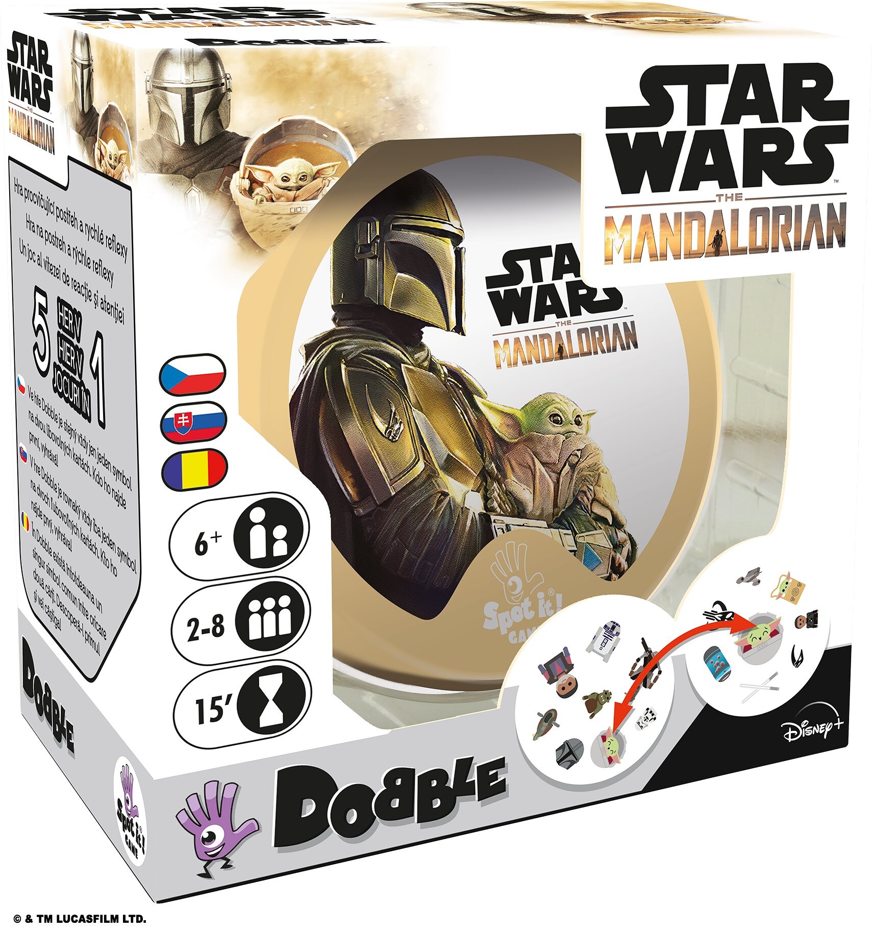 Zygomatic Dobble Star Wars: The Mandalorian - ASDOBSWM01CZ - expresní doprava