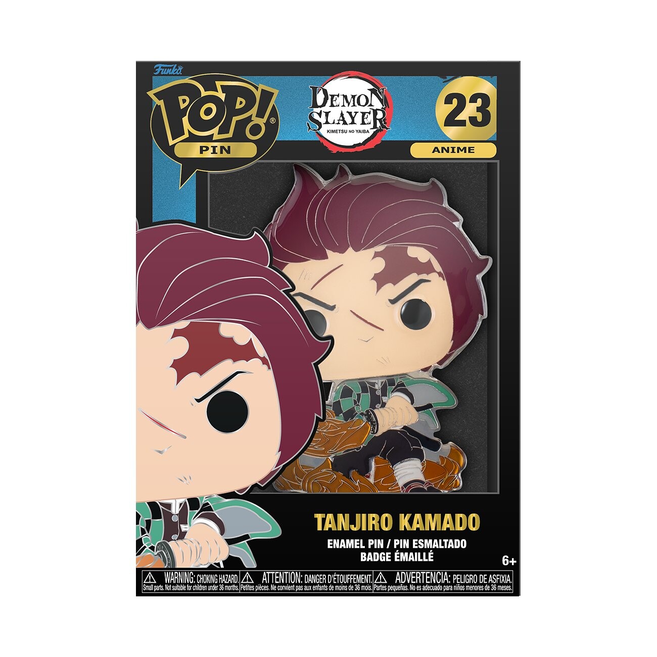 Funko POP Pin: Demon Slayer - Tanjiro Kamado - FDMSPP0001 - expresní doprava