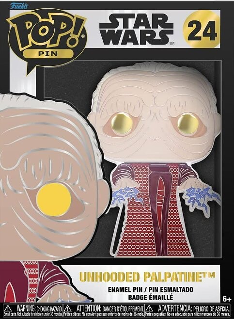 Funko POP Pin Star Wars: Unhooded Palpatine - FKSTPP0033 - expresní doprava