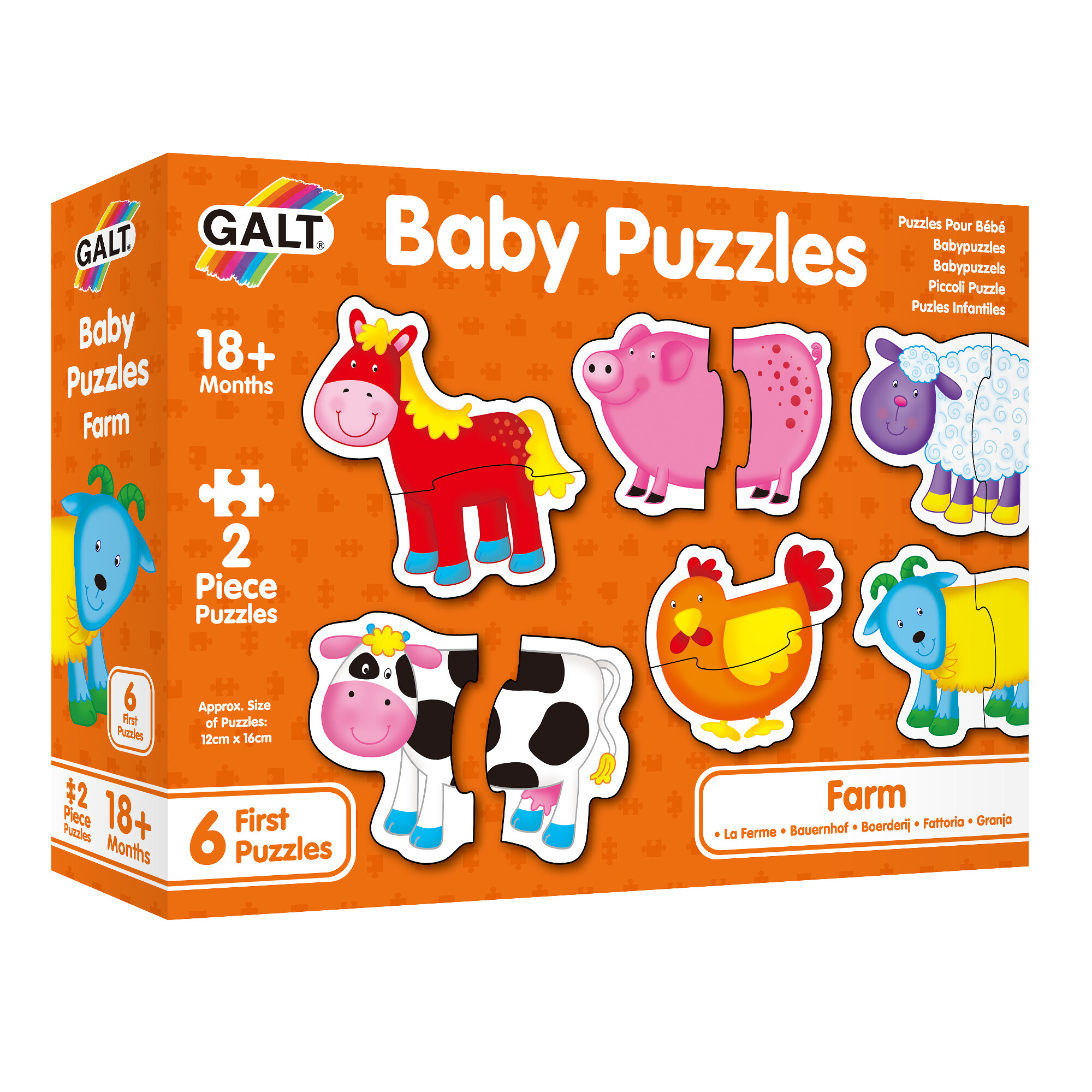 Galt Puzzle pro nejmenší – zvířátka na farmě 2. - GA1003028 - expresní doprava