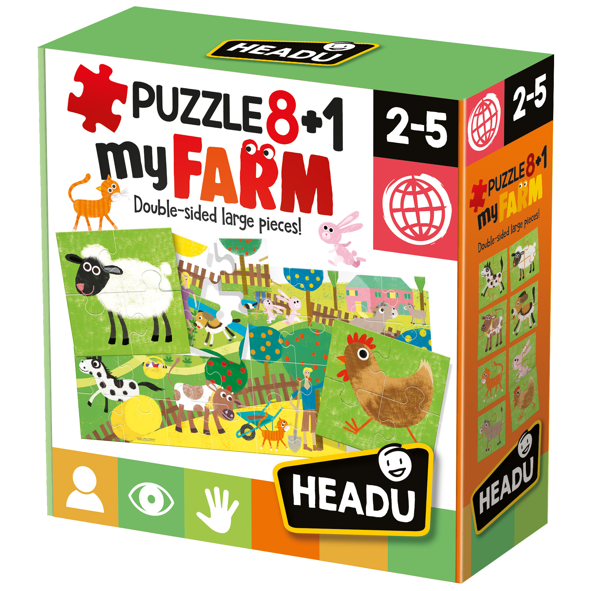 HEADU EN: Puzzle 8+1 Moje farma - HEIT20867 - expresní doprava