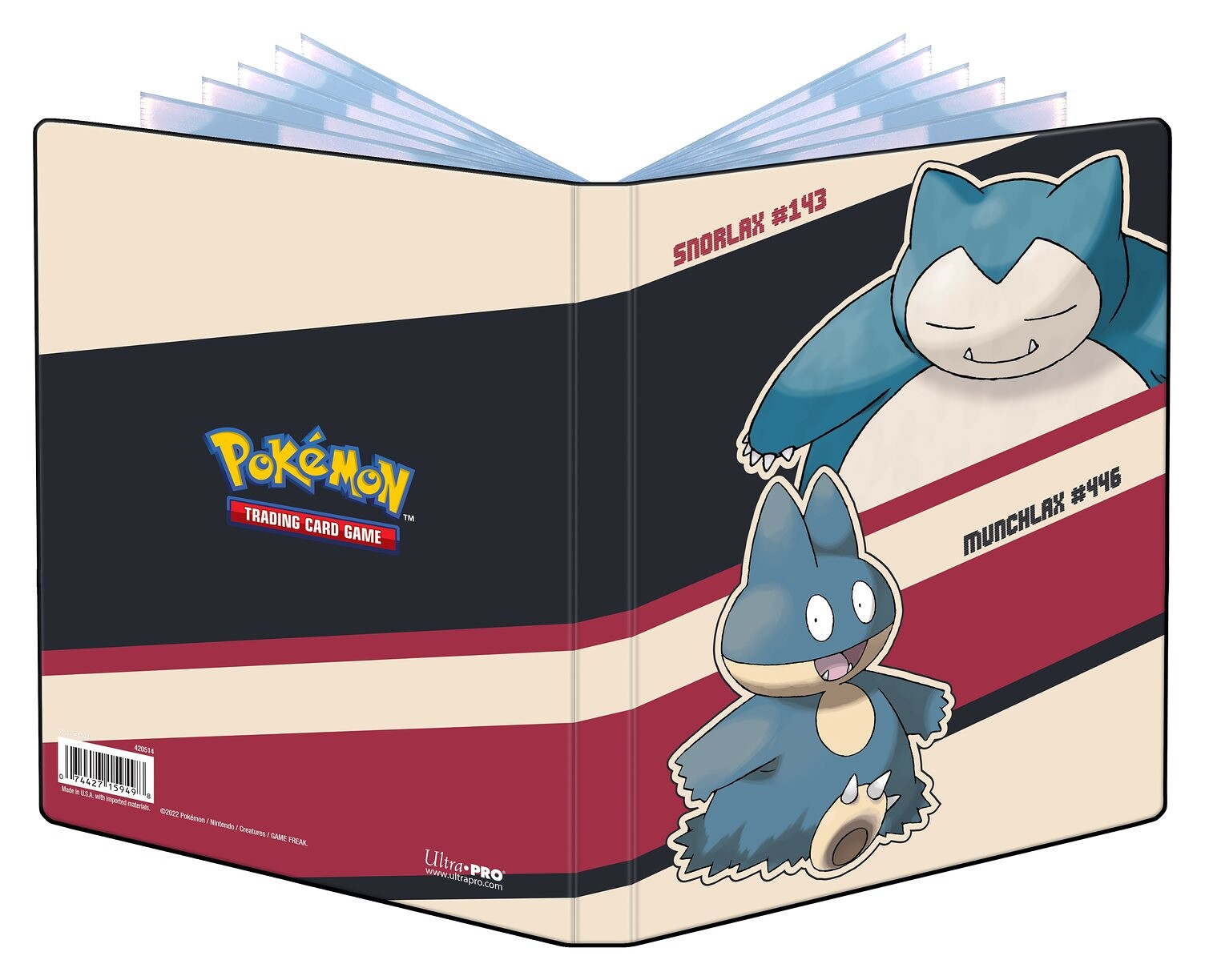 Ultra PRO Pokémon UP: GS Snorlax Munchlax - A5 album na 80 karet - UP15949 - expresní doprava