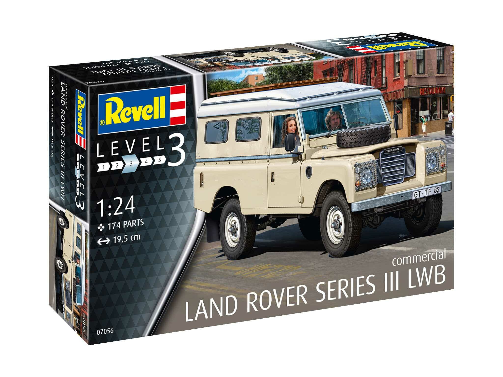 Revell Plastic ModelKit auto 07056 - Land Rover Series III LWB (commercial) (1:24) - 18-07056 - expresní doprava