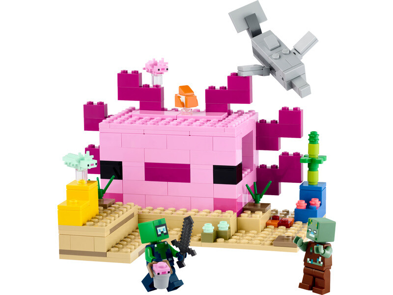 LEGO Minecraft - Domeček axolotlů - LEGO21247 - expresní doprava