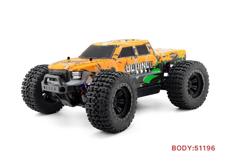 HSP Octane PRO 1/10 2,4 GHz Brushless Monster Truck, Oranžový - HSP-94511PRO-1 - expresní doprava