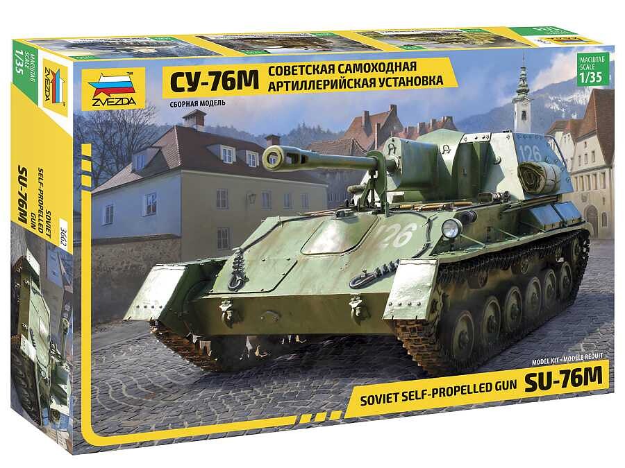 Zvezda Model kit military 3662 - Su-76 Soviet self propelled gun (1:35) - 32-3662 - expresní doprava