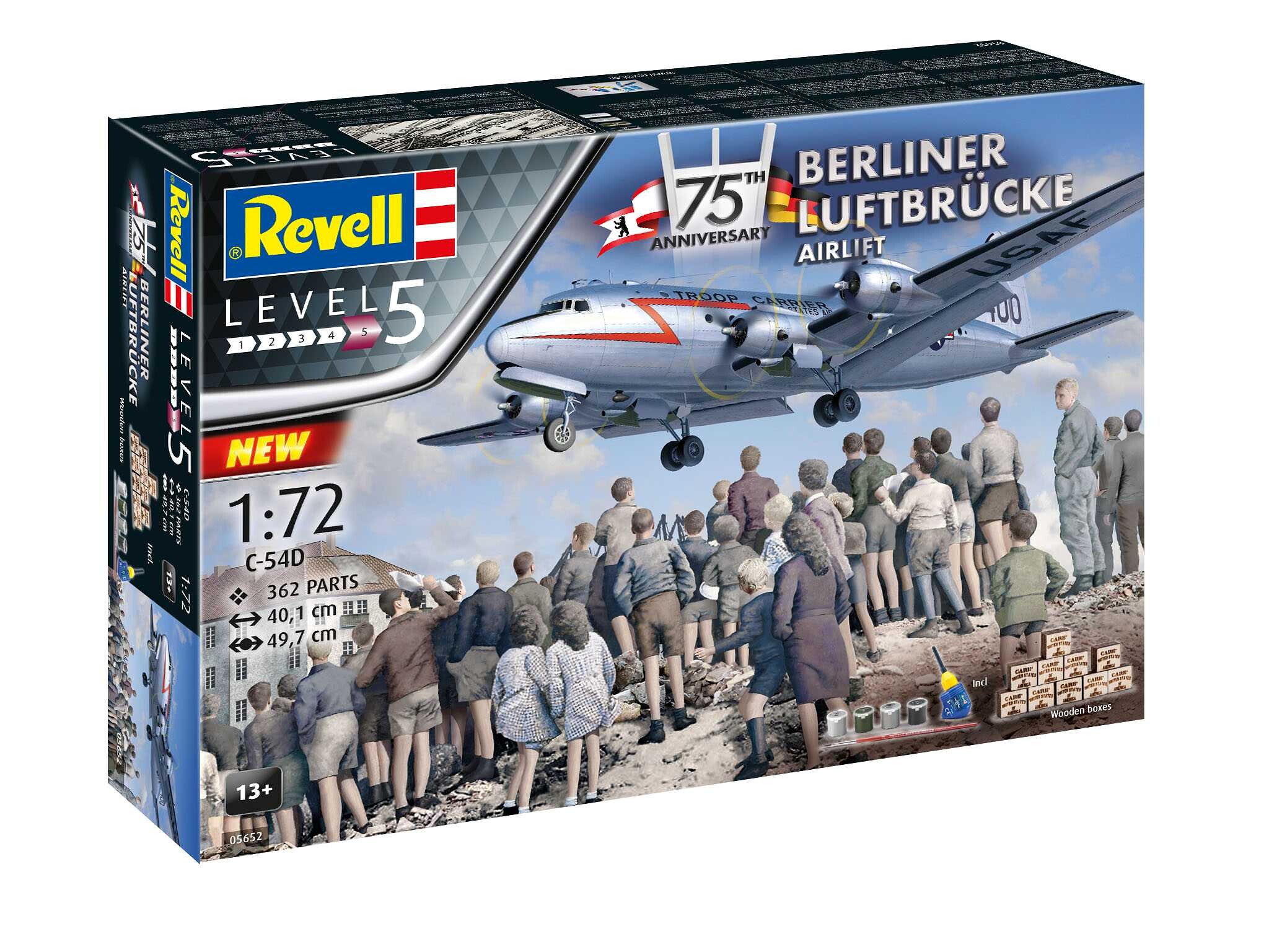 Revell Gift-Set letadlo 05652 - 75th Anniversary "Berliner Luftbrücke" (1:72) - 18-05652 - expresní doprava