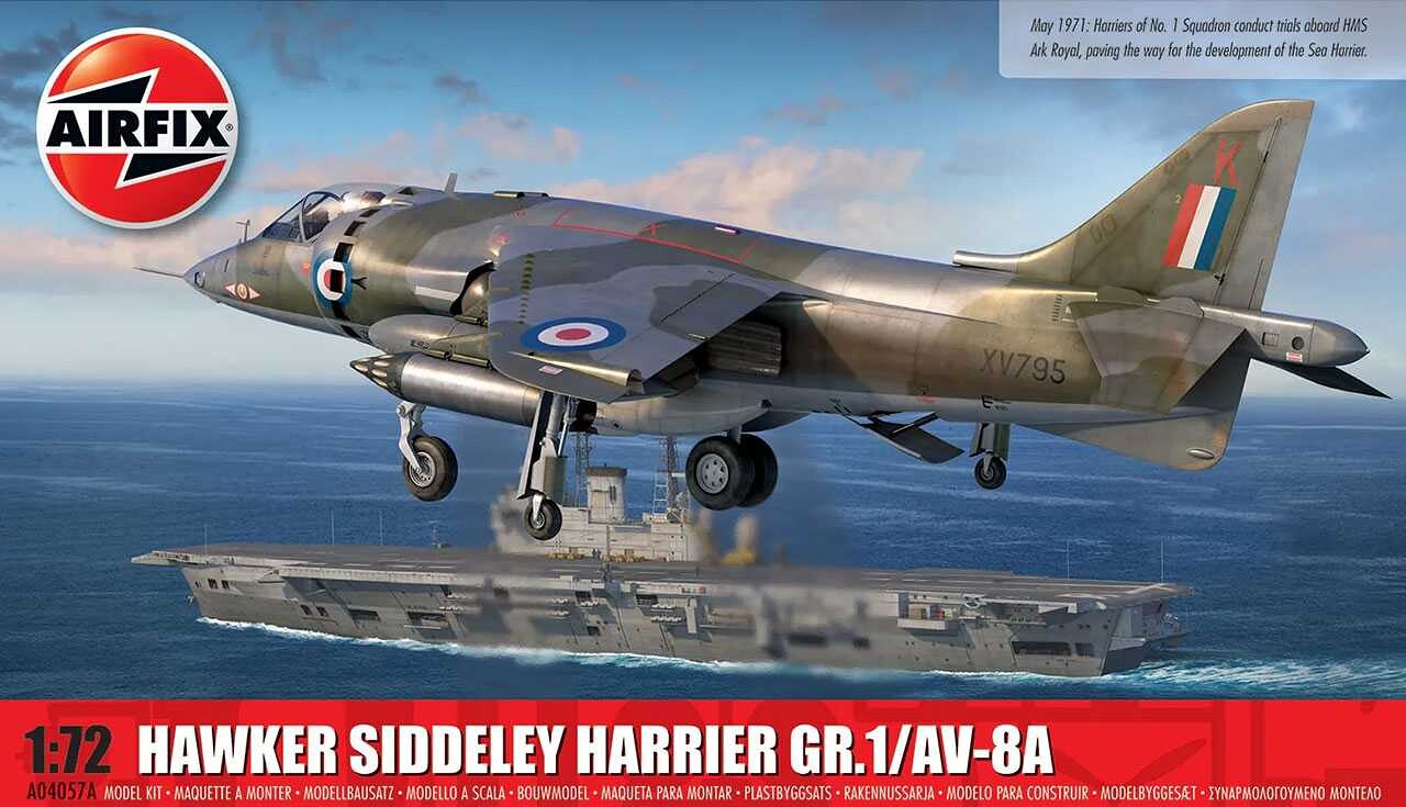 Airfix Classic Kit letadlo A04057A - Hawker Siddeley Harrier GR.1/AV-8A (1:72) - 30-A04057A - expresní doprava