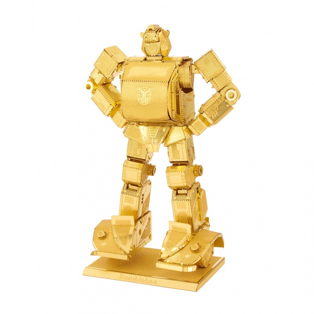 Metal Earth Luxusní ocelová stavebnice Transformers Bumblebee zlatý - 502681 - expresní doprava