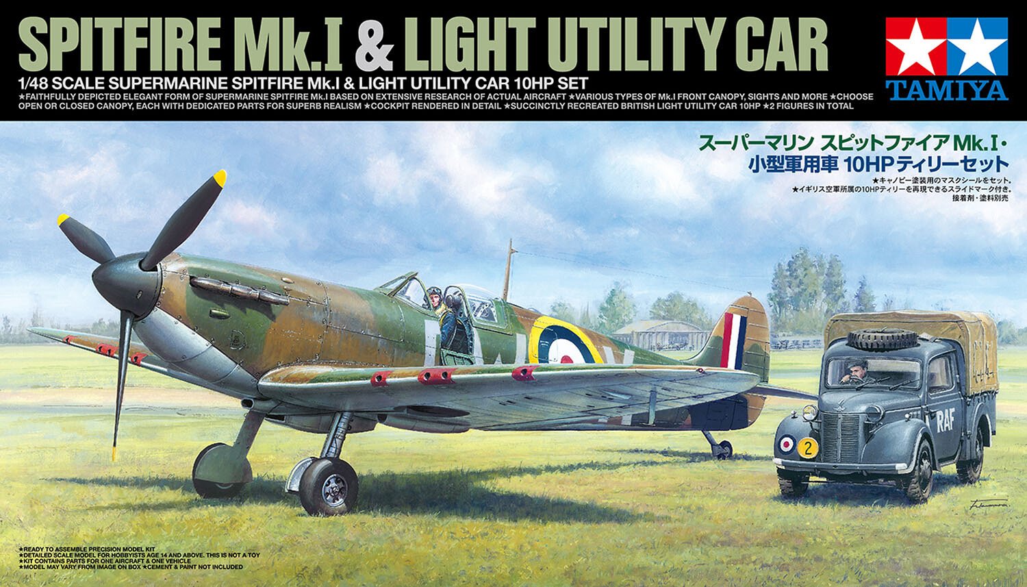 1:48 Tamiya 25211 Spitfire Mk.I & 10HP 1/48 - 108/25211 - expresní doprava