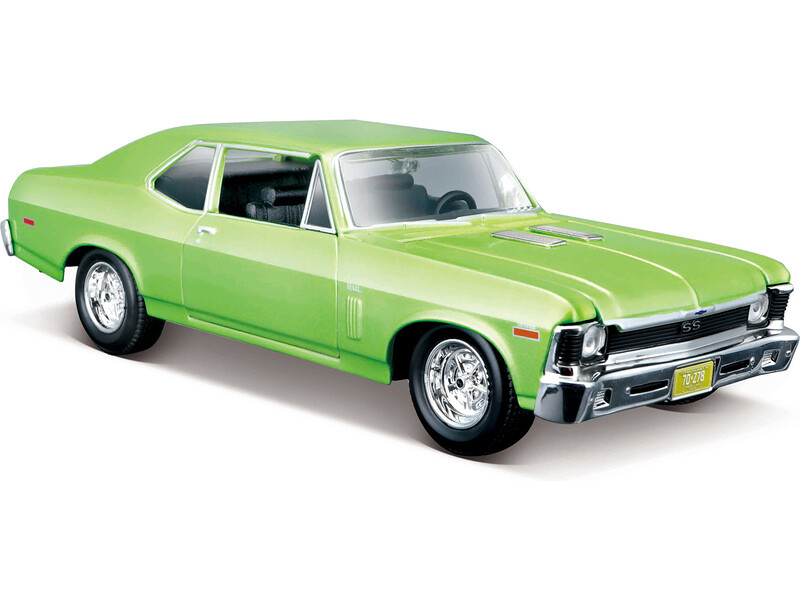 Maisto Chevrolet Nova SS 1970 1:24 světle zelená metalíza - MA-31262GN - expresní doprava