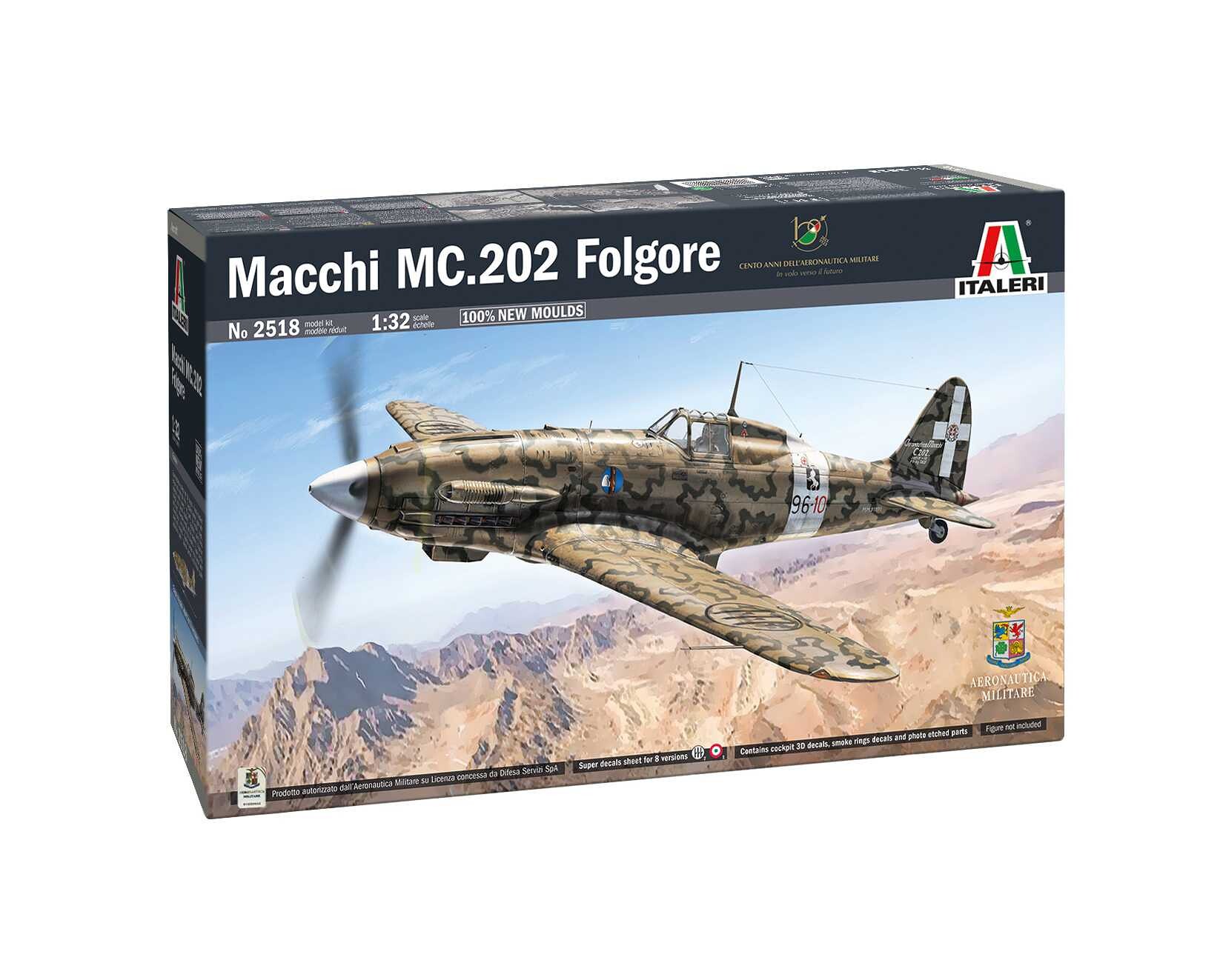 Italeri Model Kit letadlo 2518 - MC.202 Folgore (1:32) - 33-2518 - expresní doprava