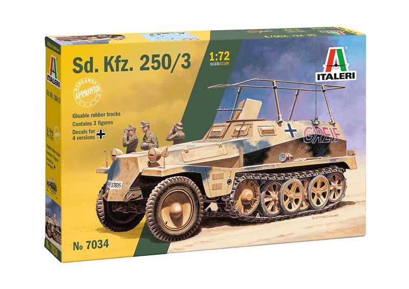 Italeri Model Kit military 7034 - Sd. Kfz. 250/3 (1:72) - 33-7034 - expresní doprava