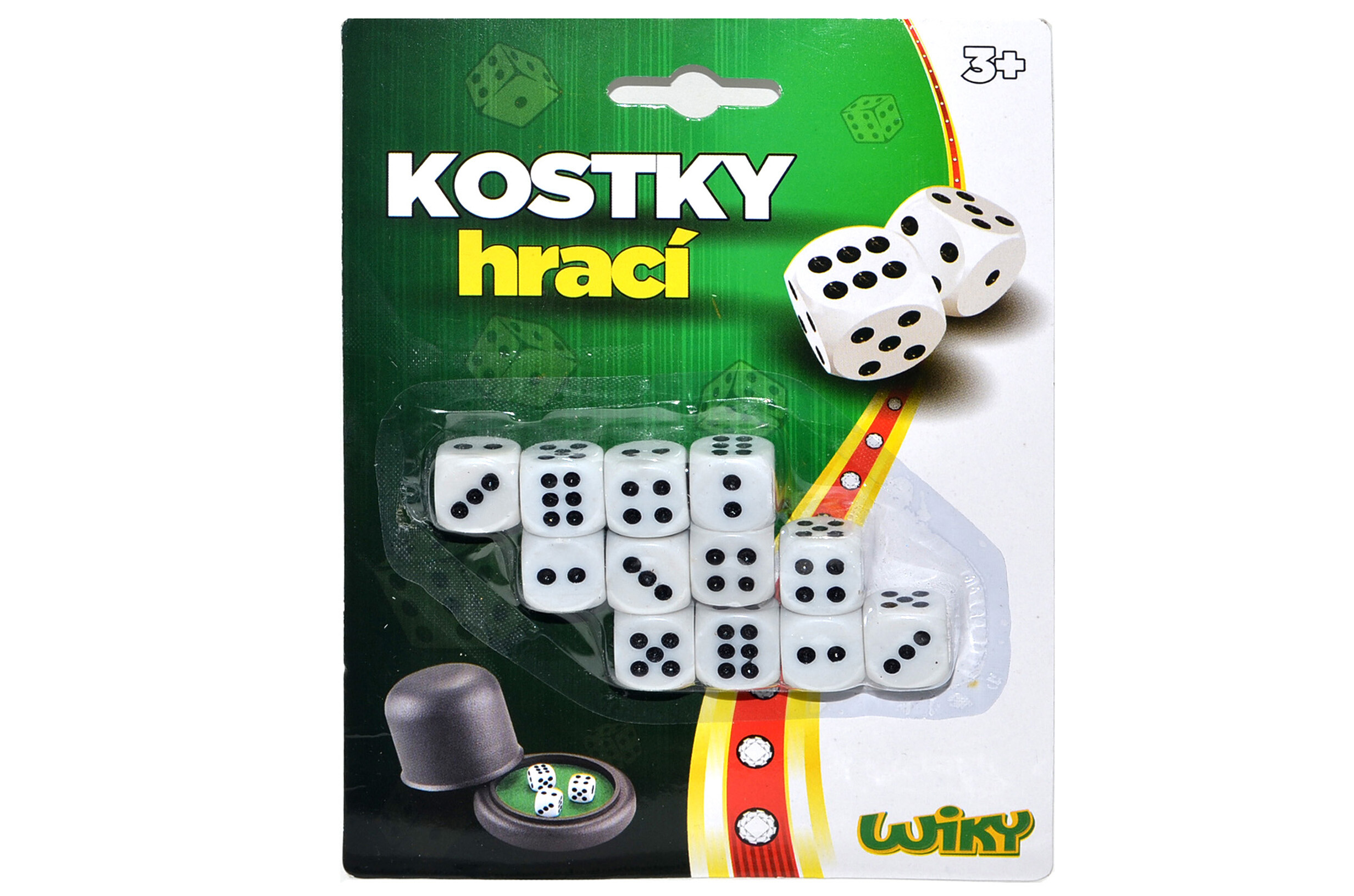 Wiky Kostky hrací 1,5 cm 12 ks - W116392 - expresní doprava