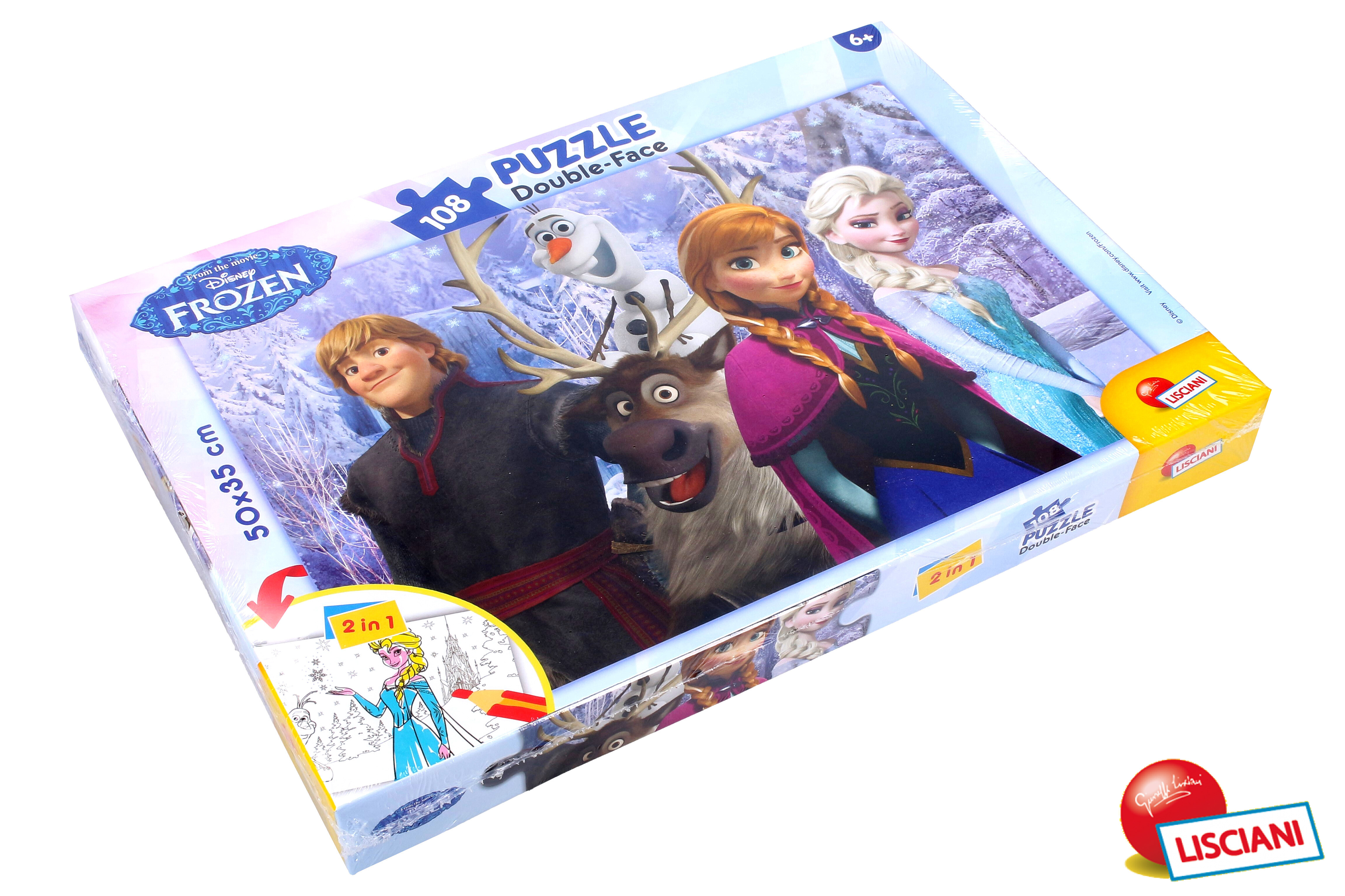 Lisciani Frozen Puzzle double-face 108 dílků - W013835 - expresní doprava