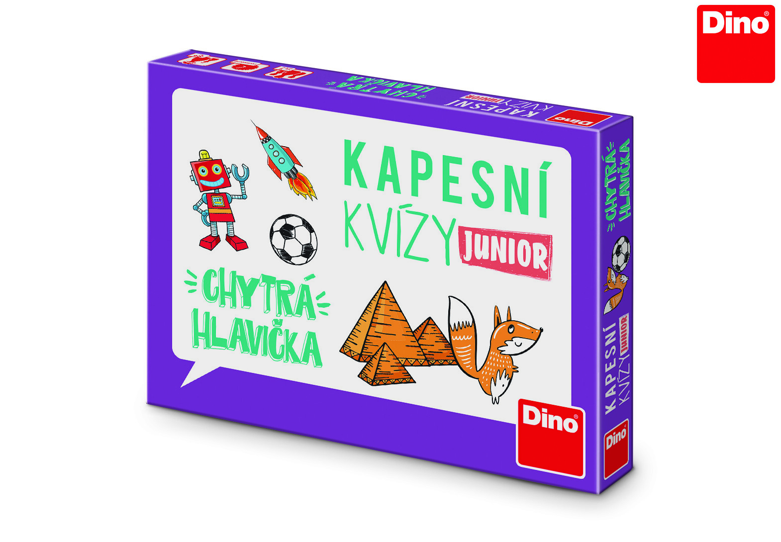 Dino Hry KAPESNÍ KVÍZY JUNIOR - CHYTRÁ HLAVIČKA Cestovní hra - W012973 - expresní doprava