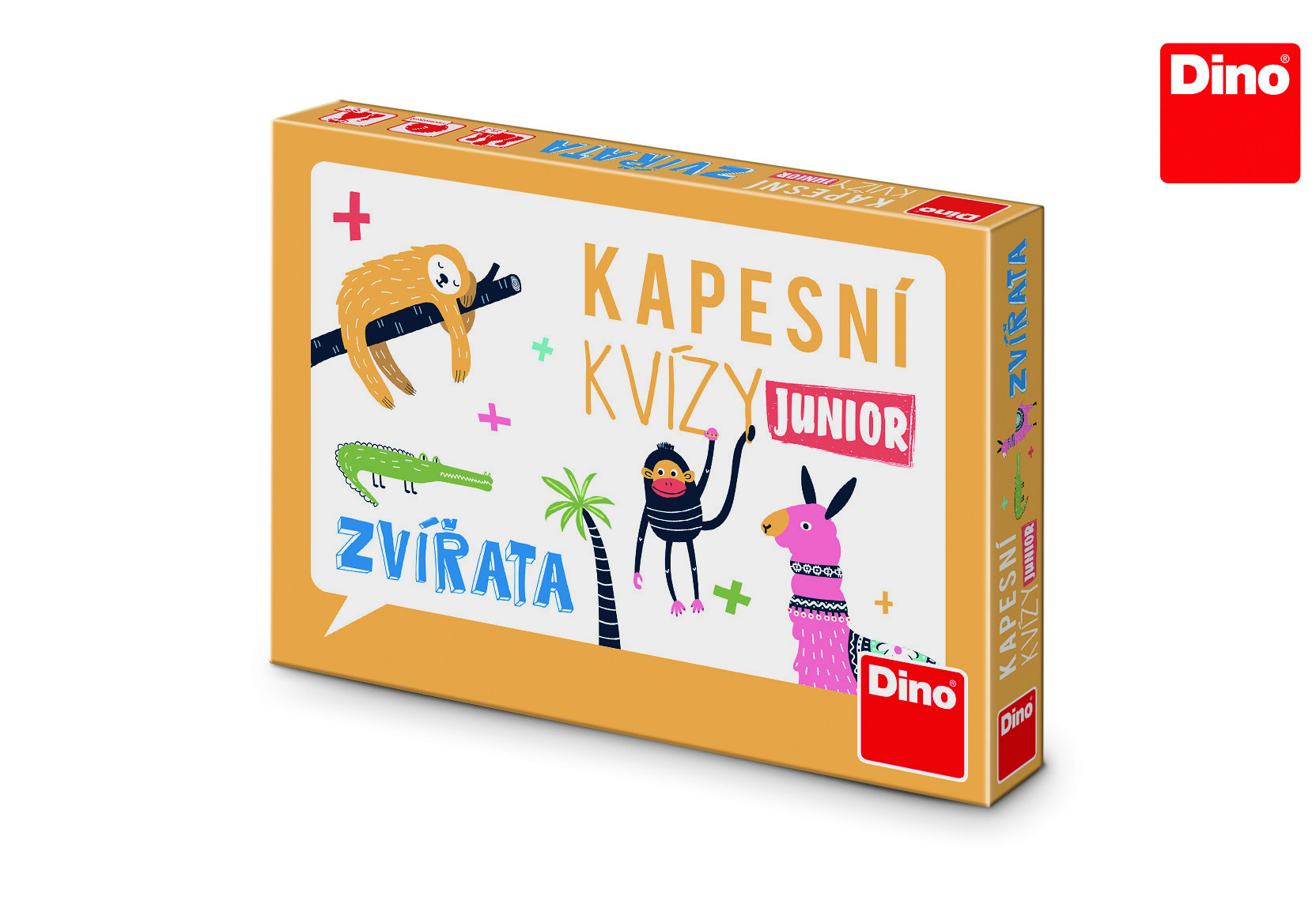 Dino Hry KAPESNÍ KVÍZY JUNIOR - ZVÍŘATA Cestovní hra - W012972 - expresní doprava