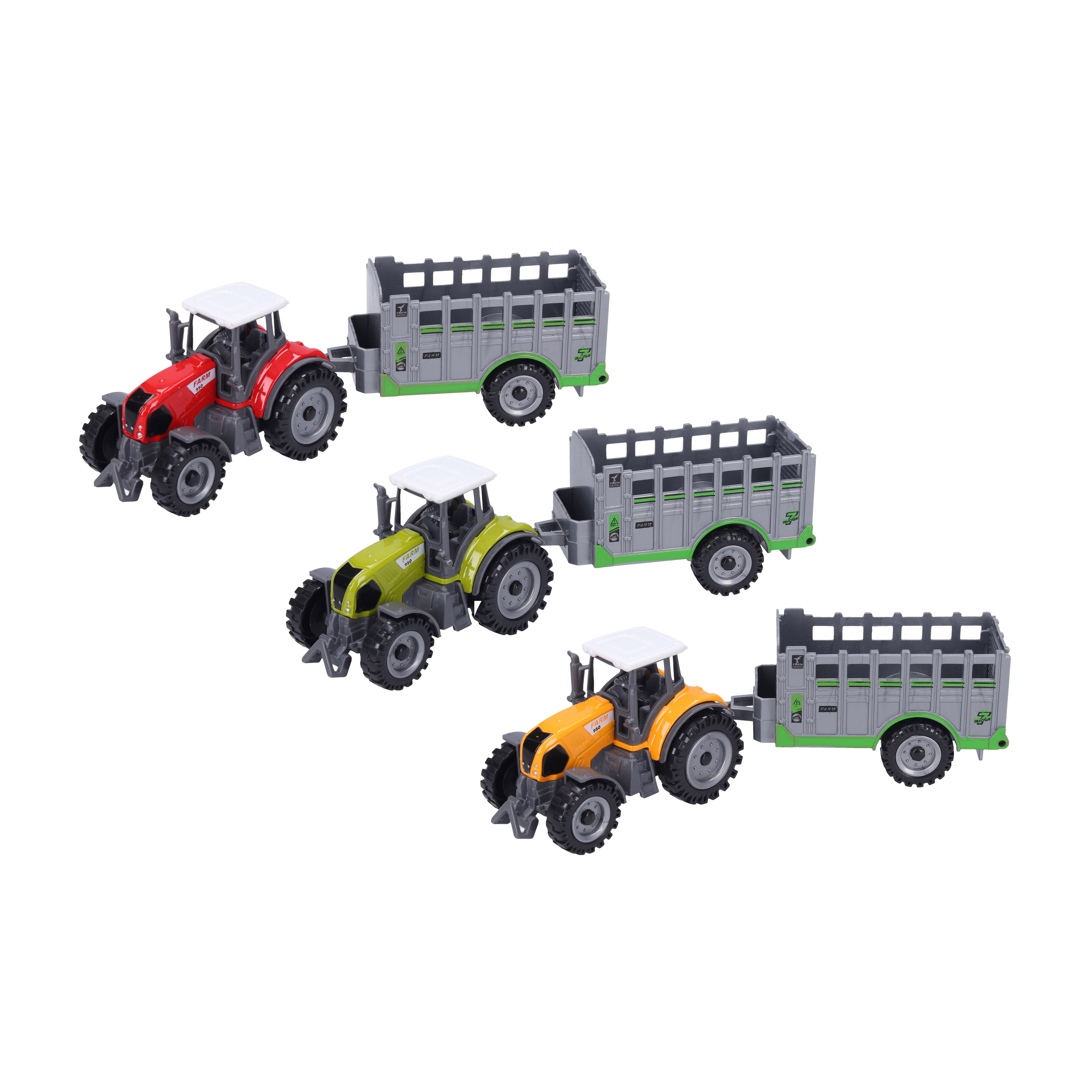 Wiky Vehicles Traktor s ohrádkou kovový 19 cm - W005280 - expresní doprava